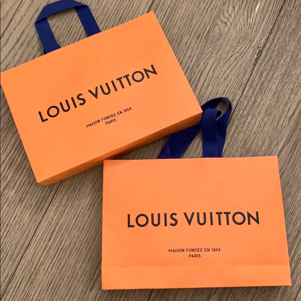TWO LOUIS VUITTON SMALL SHOPPING BAGS